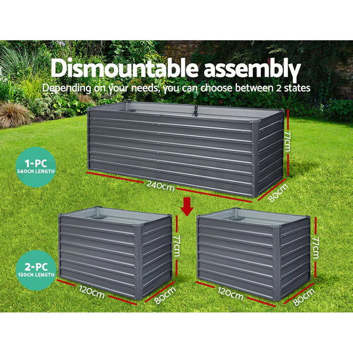 Two-in-one Raised Rectangular Garden Bed