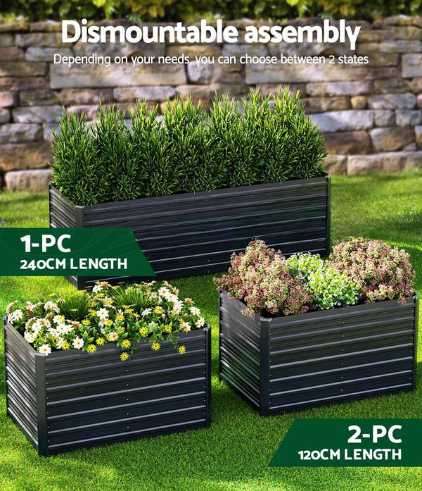 Two-in-one Raised Rectangular Garden Bed